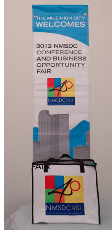Tote bag and banner