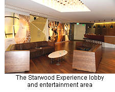 The Starwood Experience lobby and entertainment area