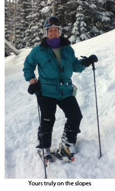 Sarah J.F. Braley on skis