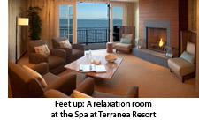Relaxation room at the Spa at Teranea Resort