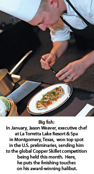 Jason Weaver executive chef at La Torretta Lake Resort & Spa