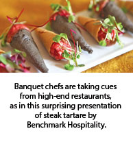 Steak tartare by Benchmark Hospitality