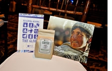 coffee grown by PCI's farms in Nicaragua and pictorial books and calendars with photographs of the organization's work