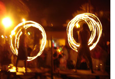Fire performers