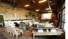 Mismatched furniture with funky accessories