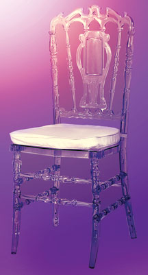 Clear polycarbon from Royal Chairs