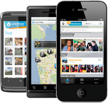 Liveshare iPhone screen shot