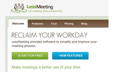 less meeting screen shot