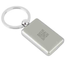 key chain with qr code