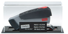 Paris Hilton Stapler, meetings, events, auction, charity