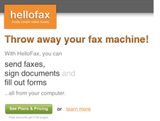 HelloFax screen shot