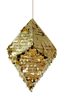 Gold diamond-shaped pinata