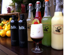 Black and white cocktail