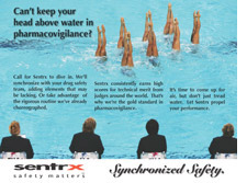 synchronized swimming postcard