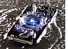 Smartphone with Liquipel on it