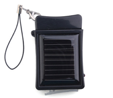 Solar-powered battery