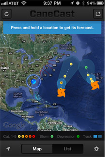 Canecast screen shot