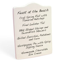 ceramic menu tile
