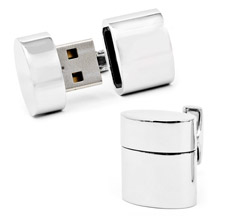 Silver cufflinks