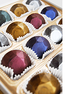 Gem chocolates