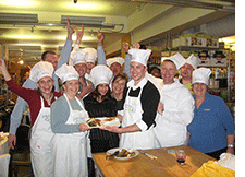 Group cooking together