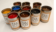 Candles with manly scents