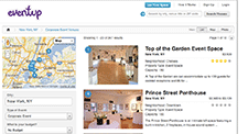 Eventup.com screen shot
