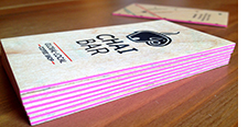 Wooden business cards