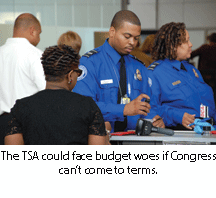 The TSA could face budget woes if Congress can’t come to terms