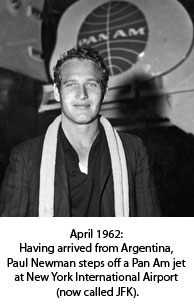 Paul Newman at New York International Airport