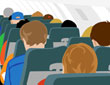 Airline passenger illustration thumbnail