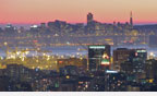 Oakland night skyline